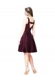 Bateau Neck Sleeveless V-Back Knee Length Prom Dress Canada Supplier