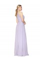 Lilac High Neck Sleeveless Long Evening Prom Gowns Canada Supplier