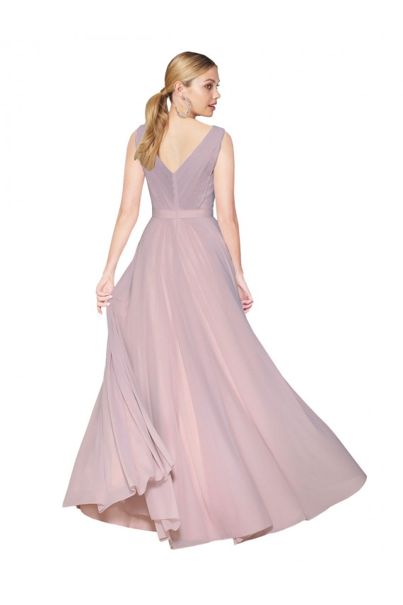 Primrose High Neck Sleeveless V-Back Long Prom Dress Canada Supplier