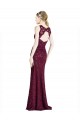 Burgundy Gold High Neck Sleeveless Keyhole Back Long Prom Dress Canada Supplier