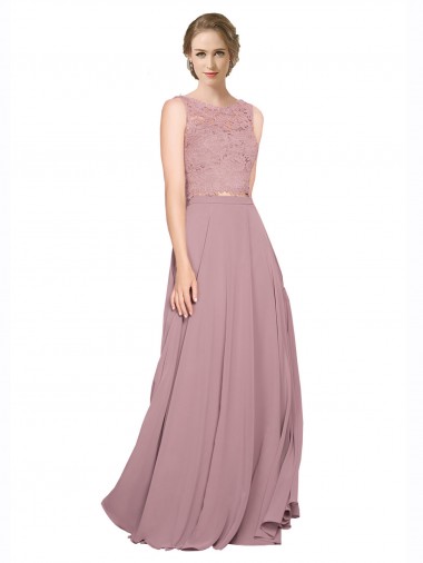 Illusion Neck Sleeveless Long Prom Dress Canada Supplier