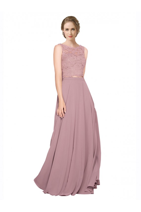 Illusion Neck Sleeveless Long Prom Dress Canada Supplier