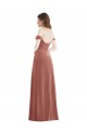 Cinnamon Rose Off the Shoulder Sleeveless Long Prom Dress Canada Supplier