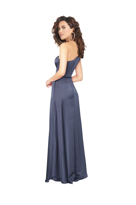 Dusk One Shoulder Sleeveless Long Prom Dress Canada Supplier
