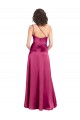 Fuchsia One Shoulder Sleeveless Open Back Long Prom Dress Canada Supplier
