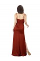 Red Square Neck Sleeveless Low Back Long Prom Dress Canada Supplier