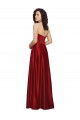 Dark Red Strapless Sleeveless Long Prom Dress Canada Supplier
