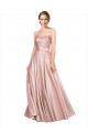 Strapless Sleeveless Low Back Stretch Satin Long Evening Prom Gowns Canada Supplier