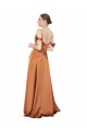 Orange Sweetheart Cold Shoulder Low Back Long Prom Dress Canada Supplier