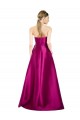 Merlot V-Neck Sleeveless Long Bridal Party Dress Canada Supplier