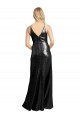 Black V-Neck Sleeveless V-Back Long Sexy Prom Dress Canada Supplier