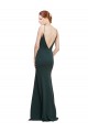Pink V-Neck Sleeveless V-Back Long Evening Prom Gowns Canada Supplier