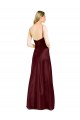 Burgundy Gold V-Neck Sleeveless Long Prom Dresses Canada Supplier