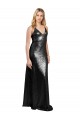Black V-Neck Sleeveless V-Back Long Sexy Prom Dress Canada Supplier