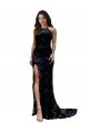 Black High Neck Sleeveless Open Back Long Sexy Prom Dress Canada Supplier