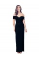Black Sweetheart Sleeveless Stretch Crepe Long Prom Dress Canada Supplier