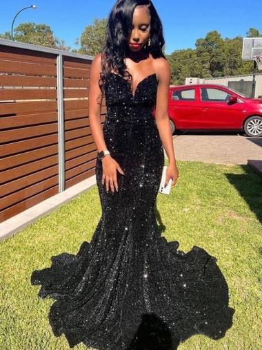 Black Sweetheart Sleeveless Long Prom Dress Canada Supplier