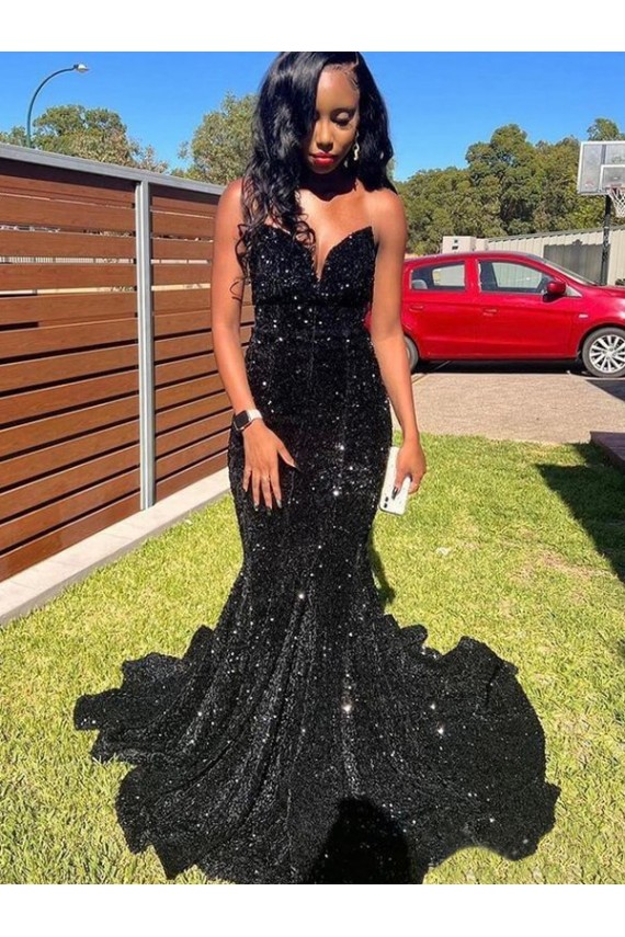 Black Sweetheart Sleeveless Long Prom Dress Canada Supplier