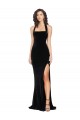 Black High Neck Sleeveless Low Back Long Prom Dress Canada Supplier