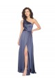 Dusk One Shoulder Sleeveless Long Prom Dress Canada Supplier