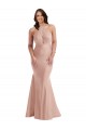 Dusty Pink Halter Neck Sleeveless Open Back Long Plus Size Prom Dress Canada Supplier
