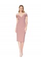 Dusty Pink High Neck Sleeveless Knee Length Prom Dress Canada Supplier