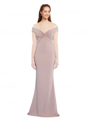 Dusty Pink V-Neck Sleeveless Keyhole Back Long Prom Dress Canada Supplier