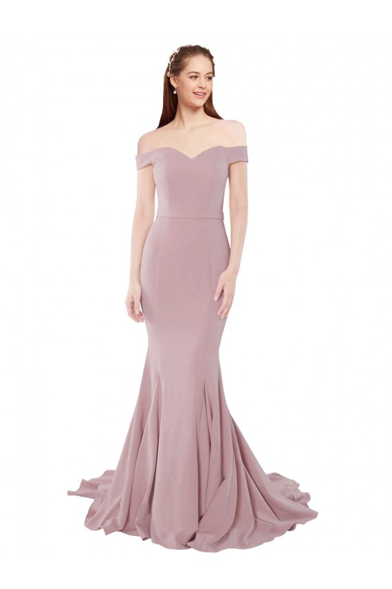 Dusty Pink Sweetheart Sleeveless Sweep Train Sexy Prom Dress Canada Supplier