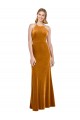 Gold High Neck Sleeveless Criss Cross Open Back Long Prom Dress Canada Supplier