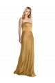 Gold Strapless Sleeveless Long Evening Prom Gowns Canada Supplier