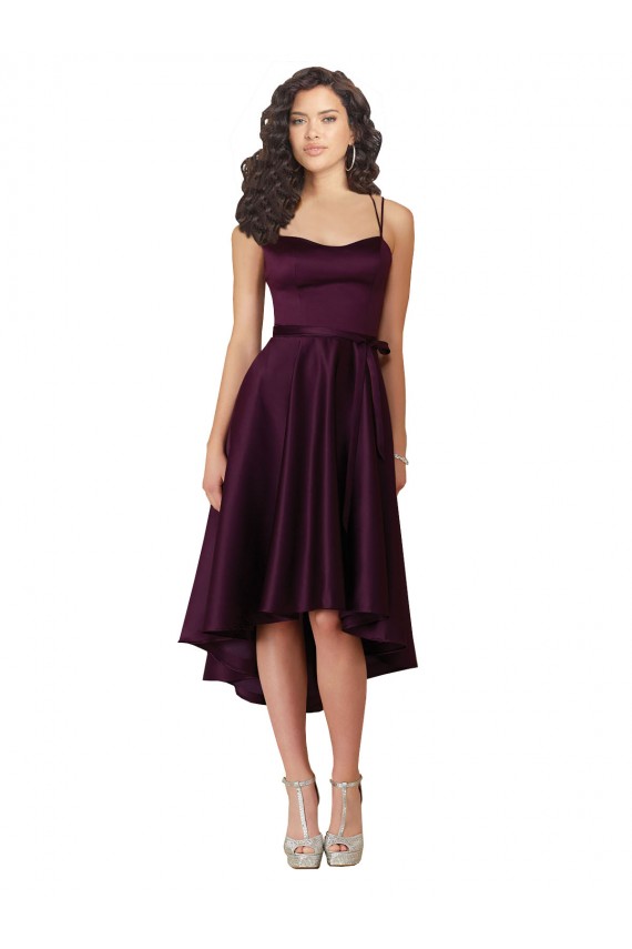 Grape Scoop Neck Neck Sleeveless Criss Cross Back Short Prom Dress Canada Supplier