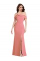 Hot Pink One Shoulder Sleeveless Low Back Long Prom Dress Canada Supplier