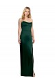 Hunter Strapless Sleeveless Stretch Satin Long Prom Dress Canada Supplier