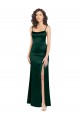 Hunter Scoop Neck Sleeveless Open Back Long Prom Dress Canada Supplier