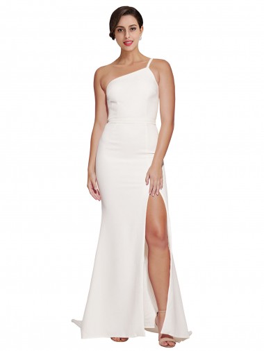 Ivory Strapless Sleeveless Sweep Train Formal Bridal Party Dress Canada Supplier