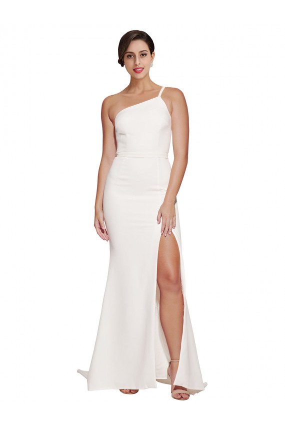 Ivory Strapless Sleeveless Sweep Train Formal Bridal Party Dress Canada Supplier