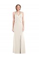 Ivory Halter Neck Sleeveless Low Back Long Prom Dress Canada Supplier
