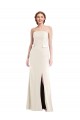 Ivory Strapless Sleeveless Long Prom Dress Canada Supplier