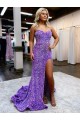 Lavender Sweetheart Sleeveless Court Train Prom Dress Canada Supplier