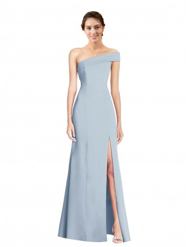 Light Sky Blue Off the Shoulder Sleeveless Long Evening Prom Gowns Canada Supplier