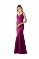 Merlot Bateau Neck Sleeveless Open Back Long Sexy Prom Dress Canada Supplier