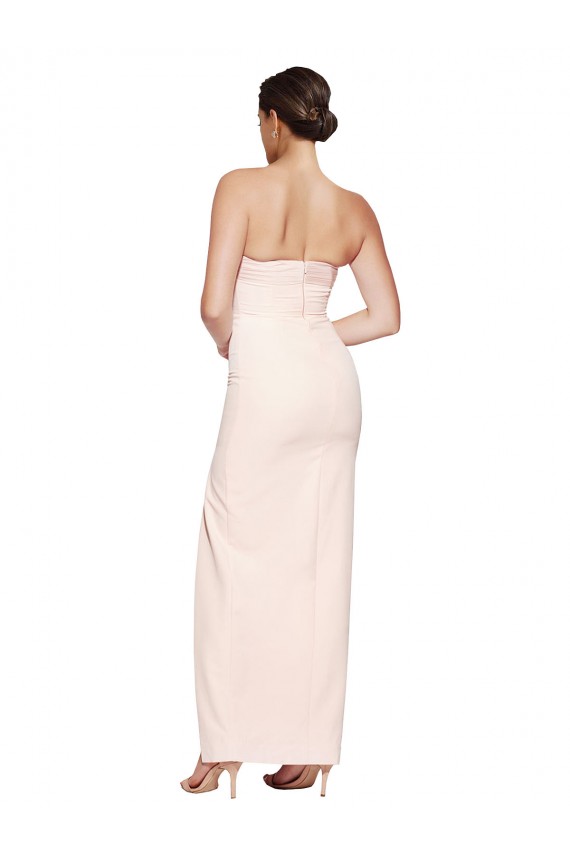 Cowl Neck Sleeveless Low Back Long Prom Dress Canada Supplier