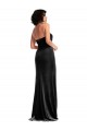 Black Halter Neck Sleeveless Low Back Long Prom Dress Canada Supplier