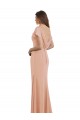 Bliss Pink High Neck Sleeveless Low Back Long Prom Dress Canada Supplier