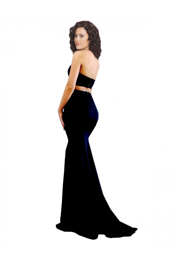 Black High Neck Sleeveless Low Back Long Evening Prom Gowns Canada Supplier