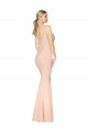 Nude High Neck Sleeveless Long Prom Dress Canada Supplier