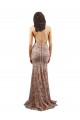 Rose Gold High Neck Sleeveless Backless Long Prom Dress Canada Supplier