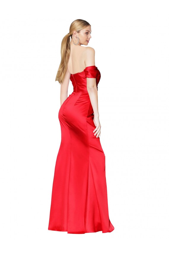 Red High Neck Sleeveless Long Sexy Prom Dress Canada Supplier