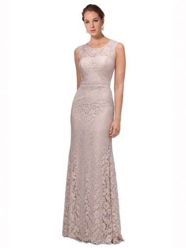 Scoop Neck Sleeveless Long Prom Dress Canada Supplier