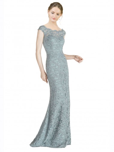 Off the Shoulder Cap Sleeves Long Prom Dress Canada Supplier